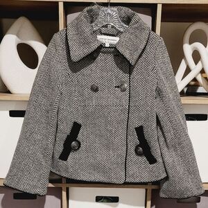 STEVE MADDEN Herringbone Pea Coat Jacket Size Small